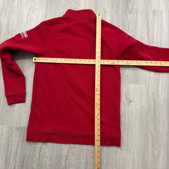 Under Armour Wisconsin Badgers Sweatshirt Men's Extra Small XS Red 1/4 Pullover - Picture 8 of 9